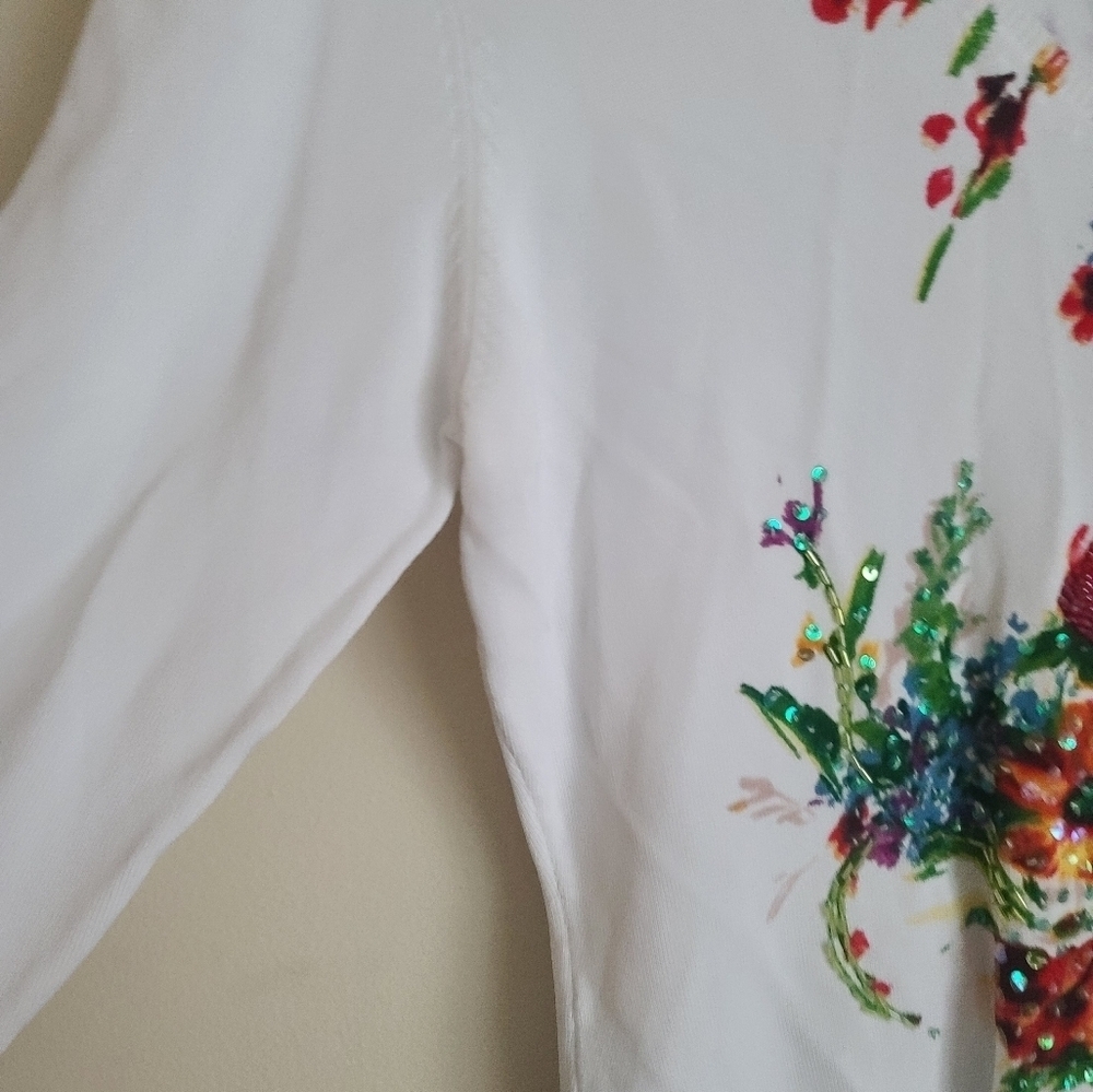 Vertigo Paris floral v neck top sz m - Picture 6 of 8